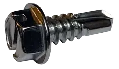 Place Order 10-16 X 1" Self-Drilling Screws Indented Hex Washer Head Slotted Drive Point Type 2 410 Stainless Steel (2500/Pkg.)