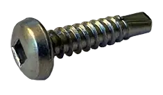 Weekend Sale 6-20 X 1-1/4" Self-Drilling Screws Pan Head Square Drive Point Type 2 Steel Zinc Plated (9000/Pkg.)