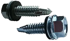 5-16/4 X 1-1/2" Self-Drilling Screws Hex Neoprene Washer Head Point Type 3 Steel Zinc Plated (600/Pkg.) Special Offer