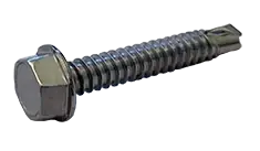 Clearance 1/4"-14 X 1" Self-Drilling Screws Hex Washer Head Point Type 3 410 Stainless Steel (2000/Pkg.)