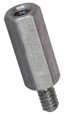 Authentic 6mm AF X M3-0.5 X 24mm Hex Male-Female Standoffs 303 Stainless Steel (250 / Pkg.)