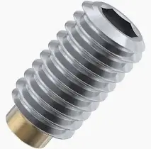 10-24 X 1/4" Brass Tip Socket Set Screws Alloy Steel (100 / Pkg.) Final Sale