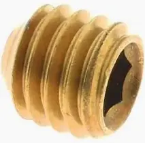 5/16-18 X 1/2" Cup Point Socket Set Screws Brass (100 / Pkg.) Fan Favorite
