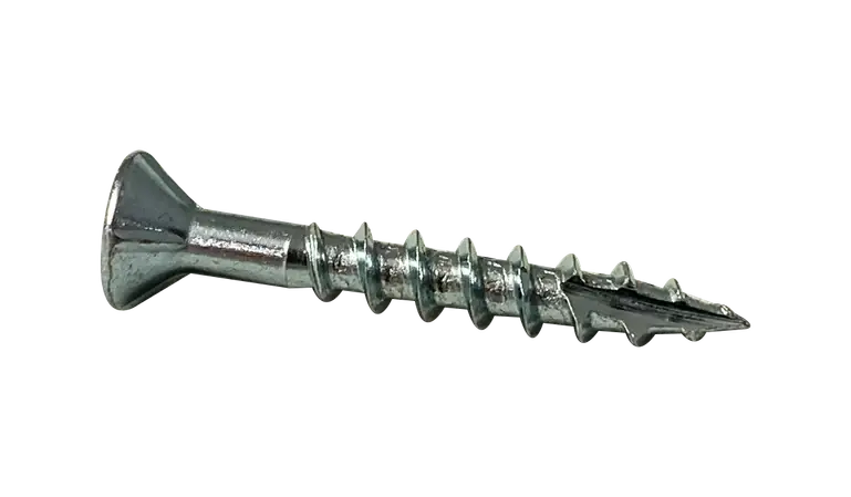 Price Cut 8 X 3/4" Wood Screws Deep Thread Square Drive Flat Head 2/3 Threaded Steel Zinc & Bake (11000 / Pkg.)