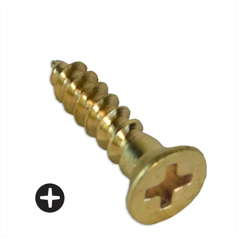 Grab Now 12-11 X 1-1/4" Wood Screws Deep Thread Phillips Drive Flat Head 2/3 Threaded Steel Zinc Plated (2000 / Pkg.)