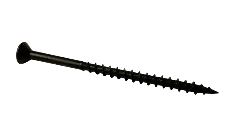 8 X 2-1/2" Wood Screws Deep Thread Square Drive Flat Head 2/3 Threaded Steel Black Oxide (2200 / Pkg.) Shop Now