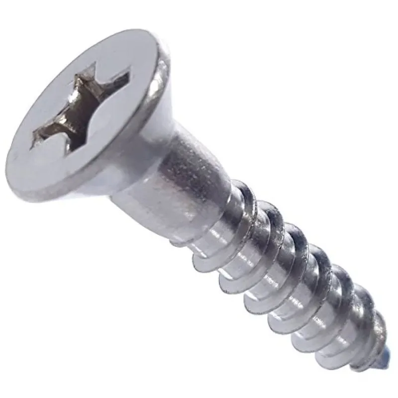 Special Offer 10 X 1" Wood Screws Phillips Drive Flat Head 18/8 Stainless Steel (1500 / Pkg.)