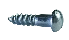 Hassle-Free Returns 12 X 1-1/2" Wood Screws Slotted Drive Round Head Steel Zinc Plated (1800 / Pkg.)