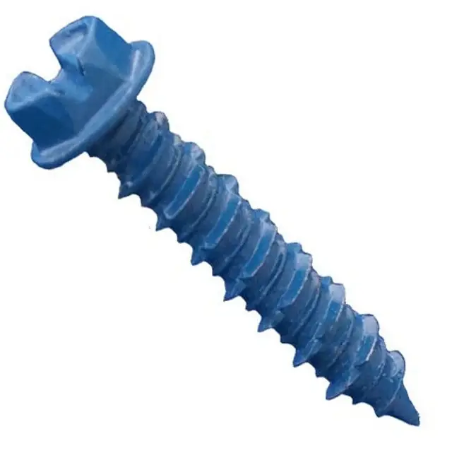 1/4" X 3-1/4" Slotted Hex Washer Head Concrete Screws Steel Drill Bit Included (100 / Pkg.) Place Order