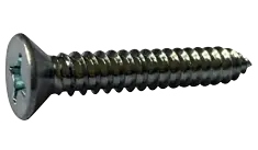7 X 3/4" Type A Sheet Metal Screws Flat Head Phillips Drive Steel Zinc Plated (10000 / Pkg.) Best Price