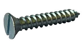 Fast Shipping 4 X 3/8" Type A Sheet Metal Screws Flat Head Slotted Drive 18/8 Stainless Steel (100 / Pkg.)