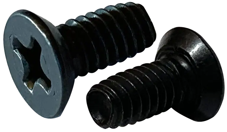 [10000 BULK] Thread Rolling Screws Phillips Flat Undercut Head Steel Black Oxide & Waxed Tri-Lobe 6-32 X 1/2 Taptite Screws Alternative Premium