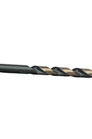 V Jobber Length Drill Bit HSS Black & Gold Split Point KFDV (6 / Pkg.) Professional Grade