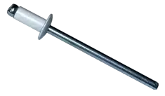 [10000 BULK] Blind Rivets Dome Head Steel/Steel White Painted 1/8 Diameter .06-.12 Grip Professional Grade