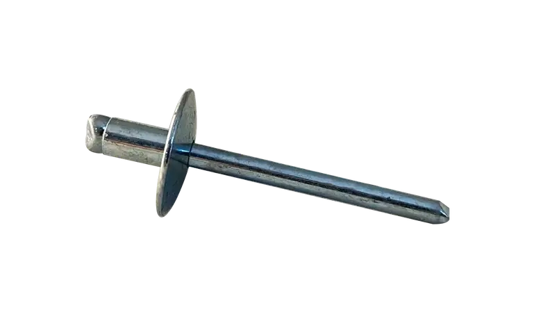 Top Pick [2000 BULK] Blind Rivets Large Flange Dome Head Steel/Steel Zinc Plated 3/16 Diameter .50-.62 Grip