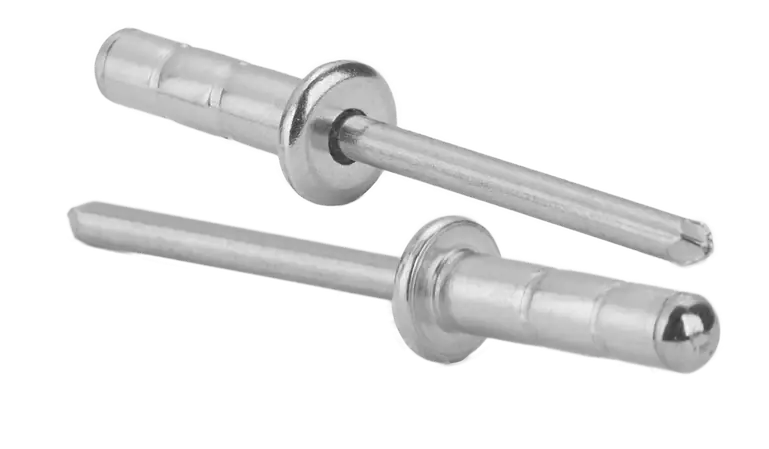 [1500 BULK] Blind Rivets Dome Head Steel/Steel Zinc Plated 1/4 Diameter .62-.75 Grip Latest