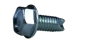 10-24 X 3/8" Type 23 Thread Cutting Screws Indented Hex Washer Head Unslotted Drive 18/8 Stainless Steel (4000 / Pkg.) Certified