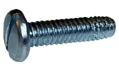 8-32 X 1-1/2" Type F Thread Cutting Screws Pan Head Slotted Drive Steel Zinc & Bake (4000 / Pkg.) Price Drop