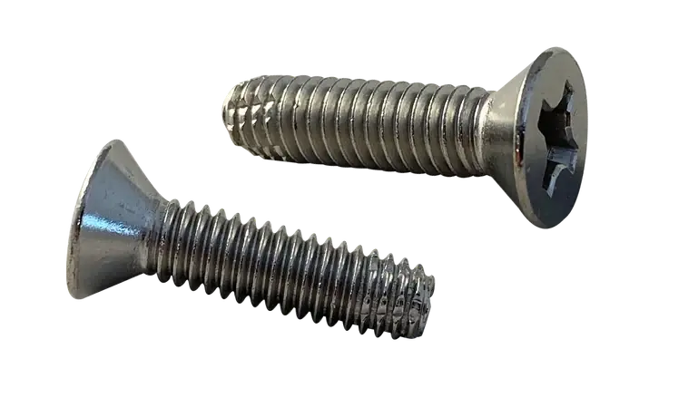 Direct From Factory 8-32 X 1-1/2" Type F Thread Cutting Screws Flat Head Phillips Drive Steel Zinc & Bake (5000 / Pkg.)