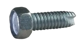 Trending 5/16-18 X 5/8" Type 23 Thread Cutting Screws Indented Hex Head Unslotted Drive Steel Zinc & Bake (1500 / Pkg.)