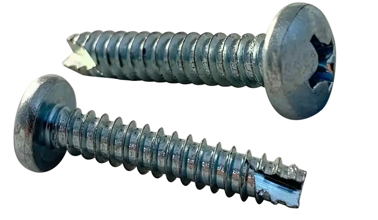 10-16 X 1/4" Type 25 Thread Cutting Screws Pan Head Phillips Drive Steel Zinc & Bake (10000 / Pkg.) Same Day Shipping
