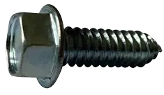 12 X 1-1/4" Type AB Self Tapping Sheet Metal Screws Indented Hex Washer Head Unslotted Drive Steel Zinc & Bake (3000/Pkg.) Price Drop