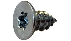 10 X 1/2" Type AB Self Tapping Sheet Metal Screws Flat Undercut Head Six Lobe Drive Steel Zinc & Bake (8000/Pkg.) Luxury
