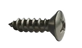 Crafted 8 X 1/2" Type AB Self Tapping Sheet Metal Screws Oval Head Phillips Drive 18/8 Stainless Steel (5000/Pkg.)