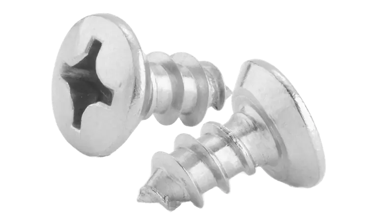 Popular 4 X 1/4" Type AB Self Tapping Sheet Metal Screws Oval Undercut Head Phillips Drive 18/8 Stainless Steel (5000/Pkg.)
