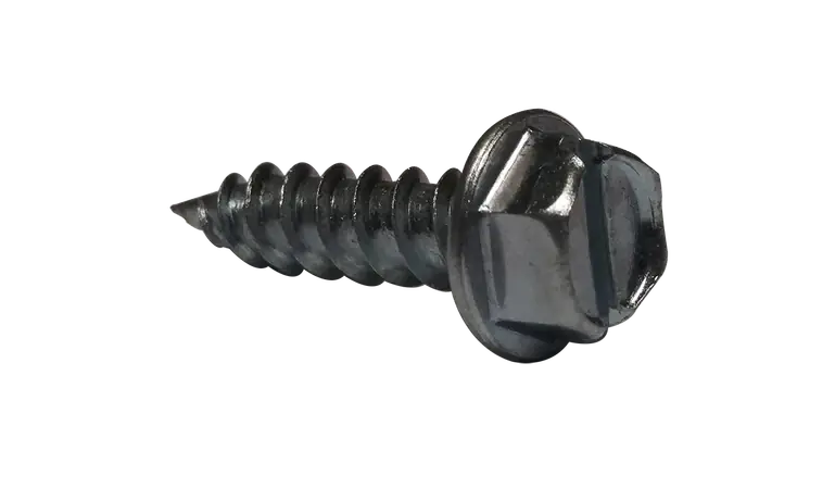 [2000 BULK] Self Piercing Screws Indented Hex Washer Head Slotted Drive Steel Zinc Plated 14 X 3/4 Shop Now