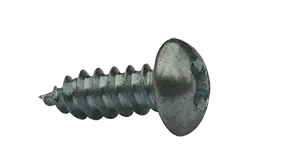 Premium 10 X 1" Type A Self Tapping Sheet Metal Screws Round Head Phillips Drive Steel Zinc & Bake (5000/Pkg.)