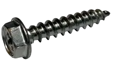 8 X 1/2" Type A Self Tapping Sheet Metal Screws Indented Hex Washer Head Phillips Drive 18/8 Stainless Steel (5000/Pkg.) Last Chance