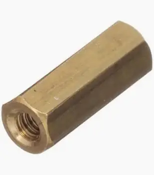Don't Miss Out 1/4" AF X 4-40 X 5/8" Hex Female-Female Standoffs Gold Iridite Aluminum (250 / Pkg.)