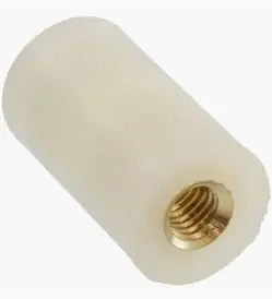 1/4" OD X 6-32 X 1/4" Round Male-Female Standoffs Nylon 6/6 (250 / Pkg.) Discount
