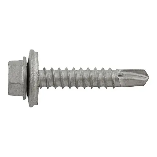 High Quality 10-16 X 1" DeWalt Self-Drilling Screws Hex Washer Head Carbon Steel DFSEHH210 (3000/Pkg.)