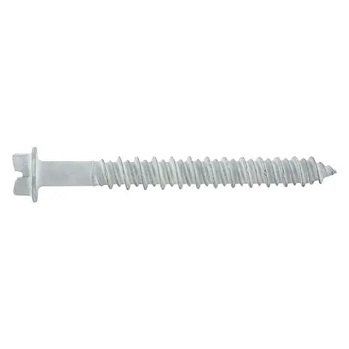 1/4" x 5" DeWalt UltraCon+ Concrete Screw Anchor Hex Head Washer Slotted Carbon Steel Stalgard White DFM2ELD255 (500/Pkg.) High Quality