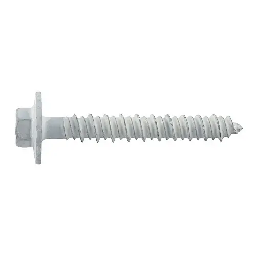 Same Day Shipping 1/4" x 2-1/4" DeWalt UltraCon+ Concrete Screw Anchor Hex Flange Washer Head Carbon Steel Stalgard White DFM2ELD285 (1000/Pkg.)