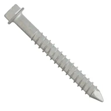 3/16" x 2-1/4" DeWalt Concrete Screw Anchor Crete-Flex Hex Head Carbon Steel Stalgard DFM4EMH530 (100/Pkg.) Best Seller