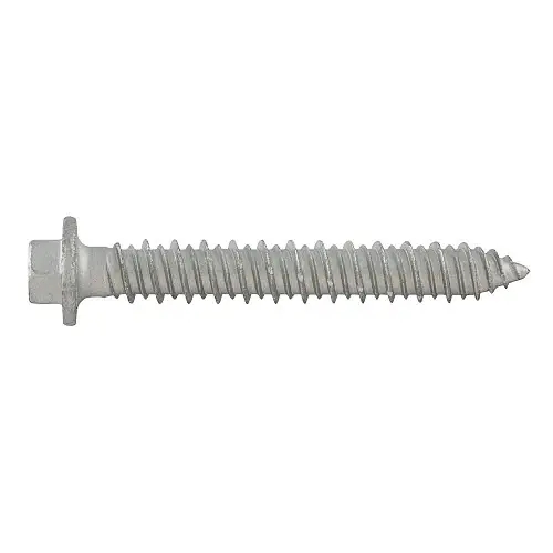 Trending 5/16" x 5" DeWalt UltraCon+ Concrete Screw Anchor Hex Washer Head Carbon Steel Stalgard Silver DFM5ELG511 (250/Pkg.)