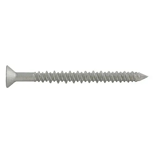 Secure Checkout 3/16" x 3-3/4" DeWalt UltraCon+ Concrete Screw Anchor Flat Head Carbon Steel Stalgard Silver DFM2ELG671S (1000/Pkg.)