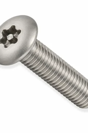 8-32 X 3/8" Tamper Resistant Machine Screws Oval Head Pin-In Six Lobe Drive 18/8 Stainless Steel (100 / Pkg.) Super Sale