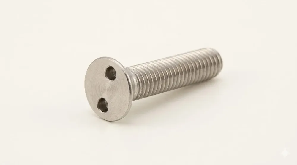 Super Sale 1/4-20 X 1-3/4" Tamper Resistant Machine Screws Flat Head Spanner Drive 18/8 Stainless Steel (100 / Pkg.)