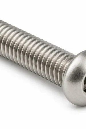 10-32 X 1/2" Tamper Resistant Machine Screws Button Head Pin-In Hex Socket Drive 18/8 Stainless Steel (100 / Pkg.) Order Now