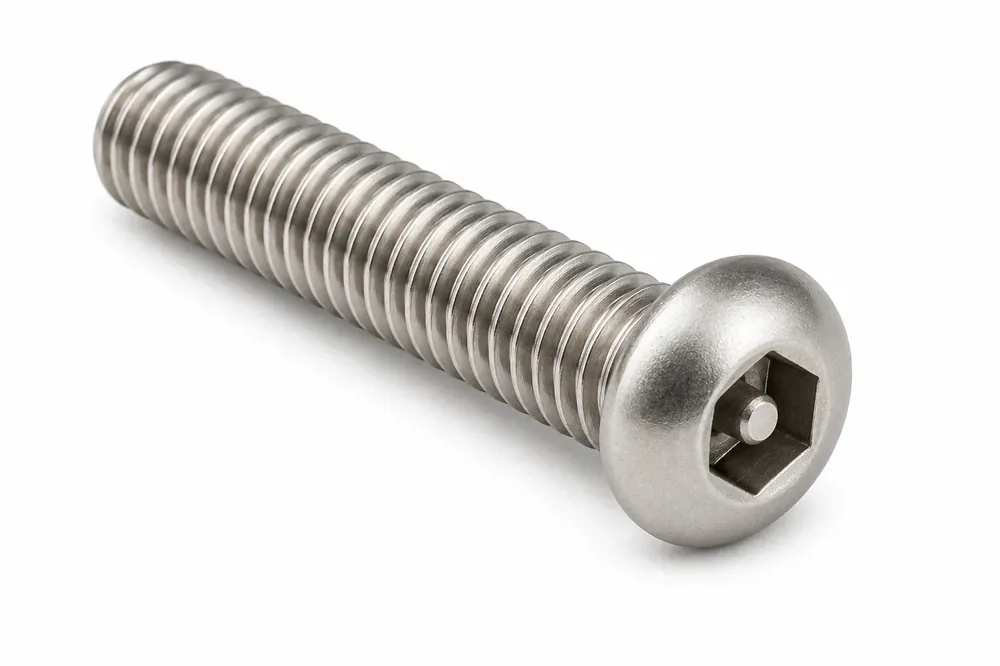 8-32 X 1-1/4" Tamper Resistant Machine Screws Button Head Pin-In Hex Socket Drive 18/8 Stainless Steel (100 / Pkg.) Special Offer