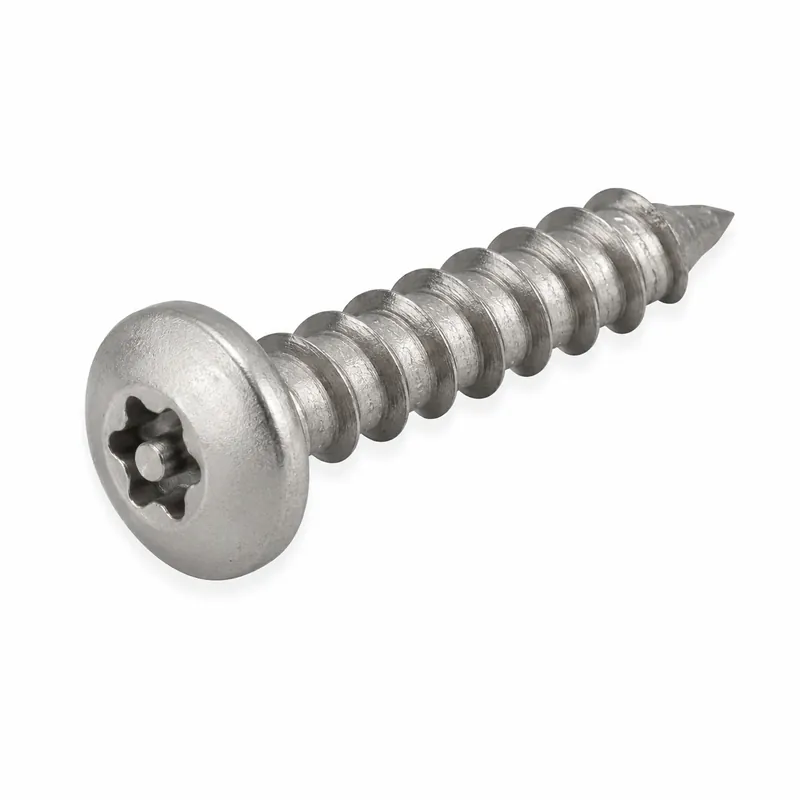 1/4" X 1-1/4" Tamper Resistant Masonry Screws Button Head Pin-In Six Lobe Drive Steel Silver Guard (100 / Pkg.) New Release