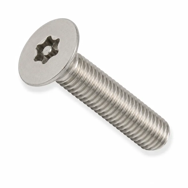 Big Sale 1/4-20 X 3/8" Tamper Resistant Machine Screws Flat Head Pin-In Six Lobe Drive 316 Stainless Steel (100 / Pkg.)