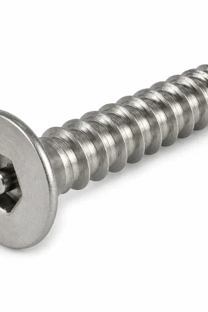 14 X 3/4" Tamper Resistant Sheet Metal Screws Flat Head Pin-In Hex Socket Drive 18/8 Stainless Steel (100 / Pkg.) Instant Buy