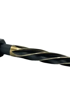1-3/16" Hex Shank Long Bridge Reamer Black & Gold HSS KFDRB1-3/16HEX-LONG High Quality