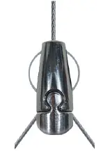 Gripple Angel Adjustable Y-Hook 12" Arm 10 Ft Length ALH32 Hilti Ceiling Clip End + 1.25" Pin (Shot Fire) 33 lb SWL AL1-AYHG300-ALH32-10FT (10/Pkg.) Don't Miss Out
