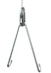 Gripple Angel V-Bracket VFM/VSM 5 Ft Length ALH32 Hilti Ceiling Clip End + 1.25" Pin (Shot Fire) 33 lb SWL AL1-VFM-ALH32-5FT (10/Pkg.) Grab Now